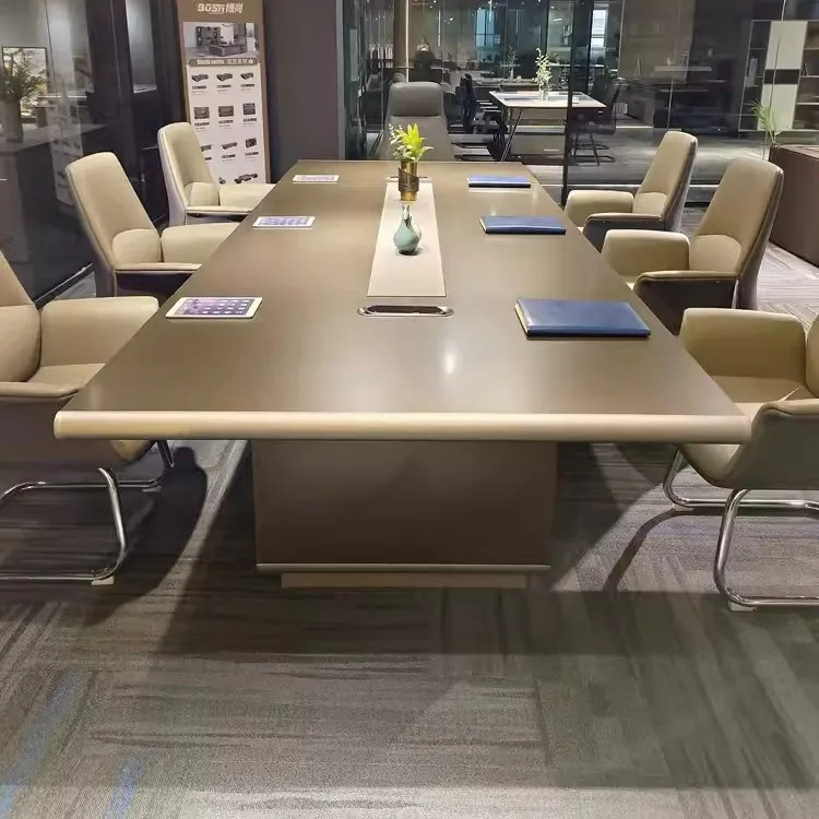 Office Furniture High End - Large conference table, light luxury, high-end