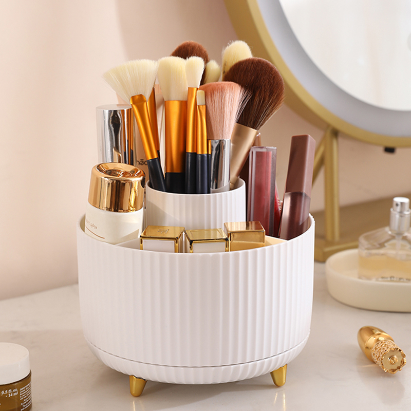 Office Furniture Installation - 1Pcs 360° Rotating Makeup Brush Holder