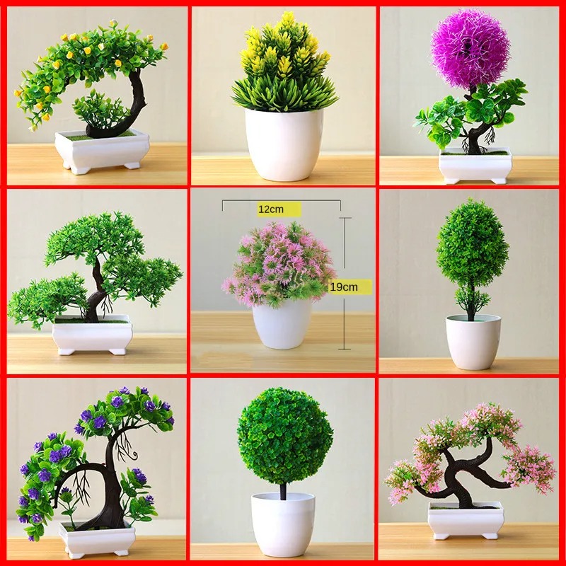 Office Furniture Installation - Artificial Small Tree Potted Plant Fake