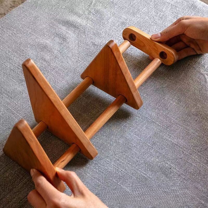 Office Furniture High End - Solid wood desktop bookend, creative bookshelf,