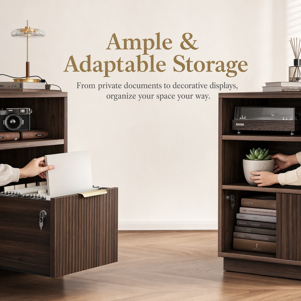 4 Drawer File Cabinet, Fluted  - Office Furniture Filing Cabinets review and price