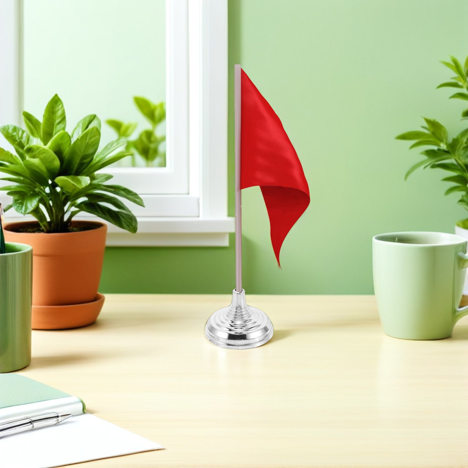 12Pcs Silver Mini Desk Flag St - Office Furniture Installation review and price