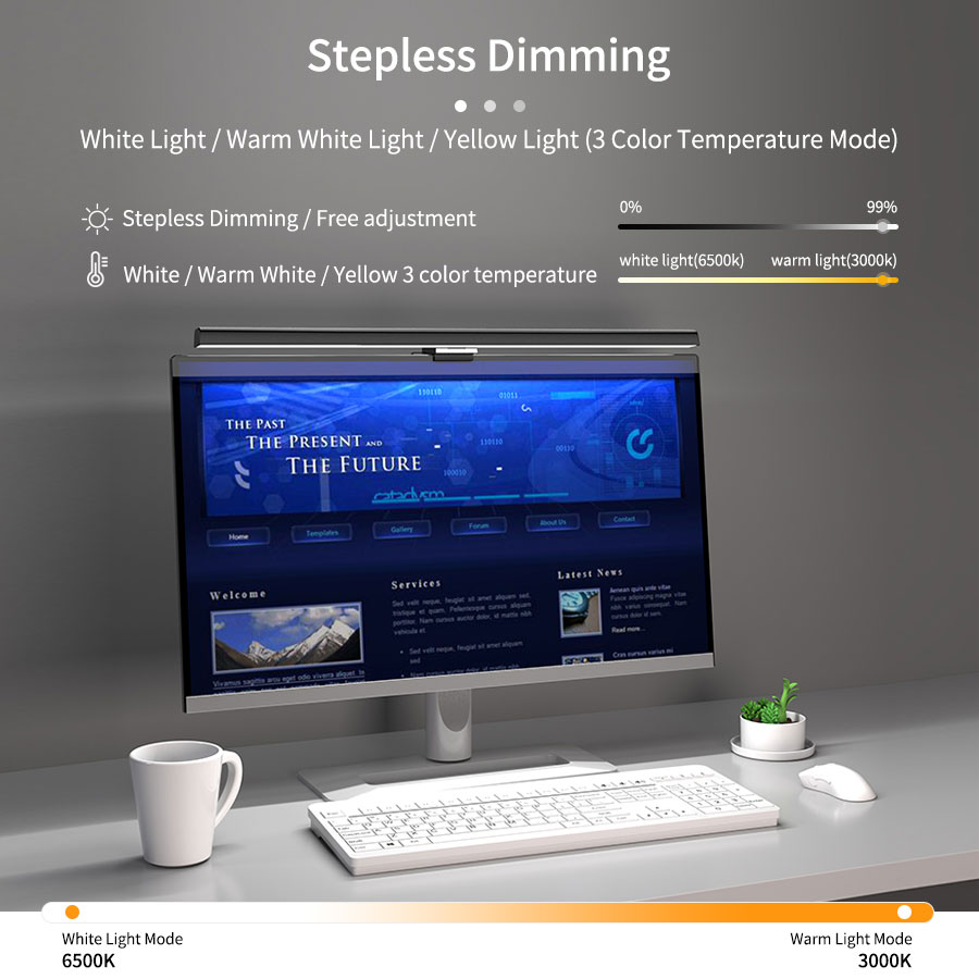50cm LED Monitor Light Bar Scr - Office Furniture Installation review and price