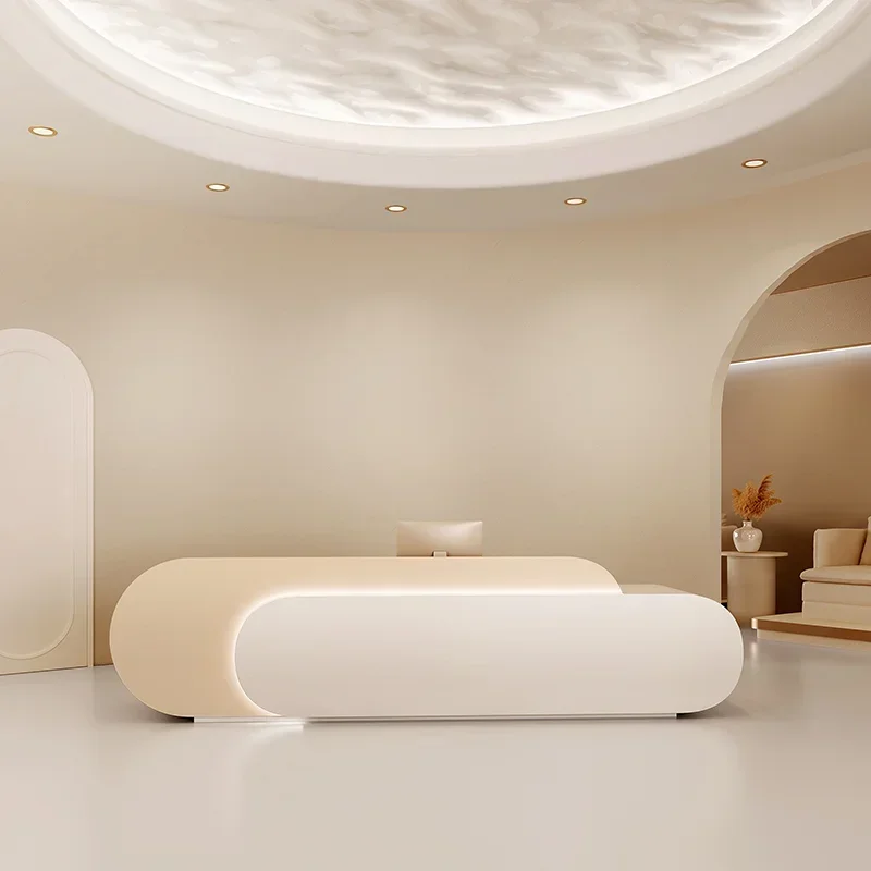 Cream Style Beauty Salon Recep - Office Furniture High End review and price