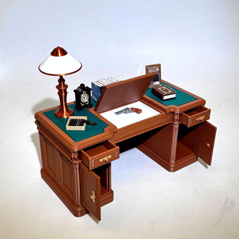 1:12 Scale Dollhouse Mini Vint - Office Furniture And Desks review and price