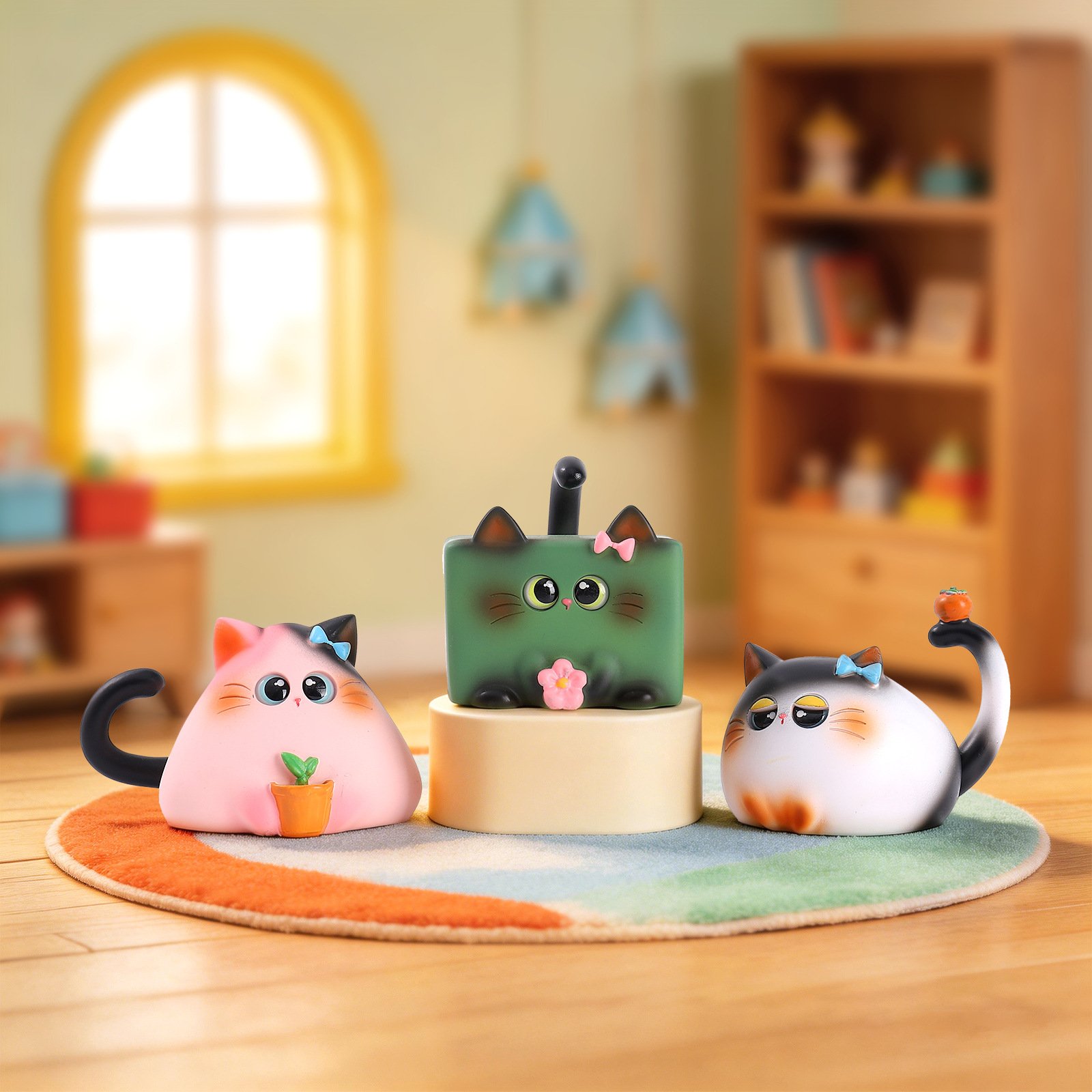 Blind Box Cat Figurine Resin C - Office Furniture Installation review and price