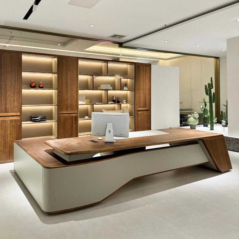 Wooden Fashion Office Desk Sim - Office Furniture Dimensions review and price