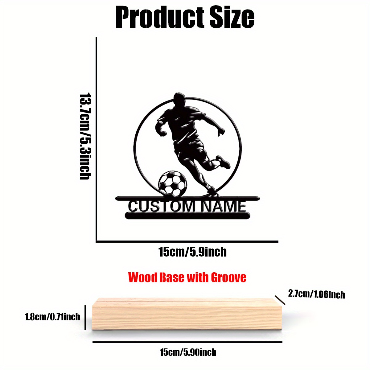 Custom Soccer Player Metal Sta - Office Furniture Installation review and price