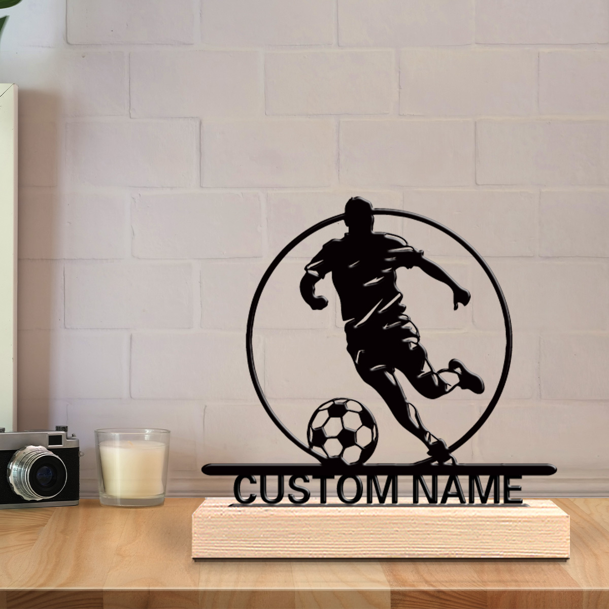 Custom Soccer Player Metal Sta - Office Furniture Installation review and price