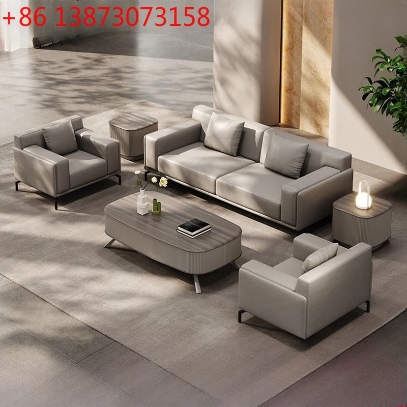 Leather office sofa combinatio - Office Furniture First review and price