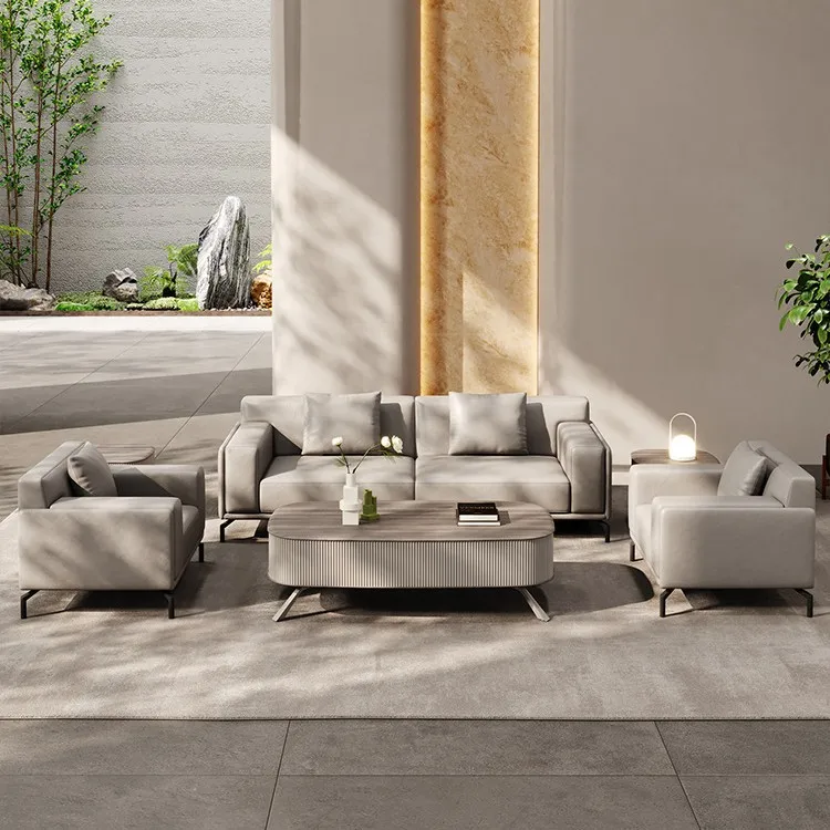 Leather office sofa combinatio - Office Furniture First review and price