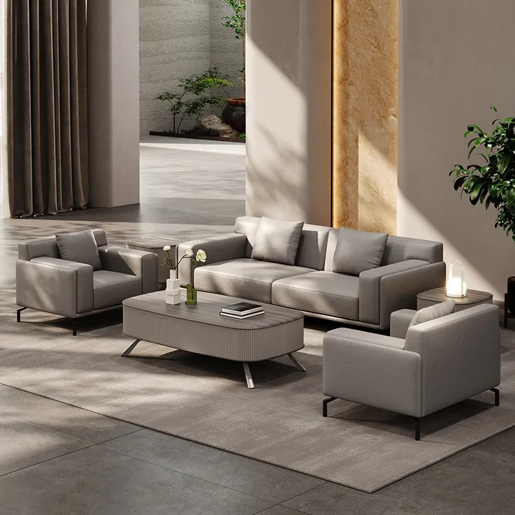Leather office sofa combinatio - Office Furniture First review and price